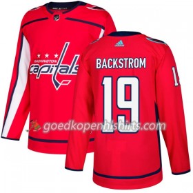 Washington Capitals Nicklas Backstrom 19 Adidas 2017-2018 Rood Authentic Shirt - Mannen